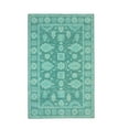 thumbnail image 1 of EORC Green Hand-Tufted Wool Traditional Overdyed Rug, 5' x 8', 1 of 5