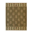 thumbnail image 1 of EORC Green Handwoven Wool Contemporary Modern Flat Weave Rug, 6' x 8'-Color:Green,Material:Wool, 1 of 4