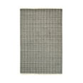 thumbnail image 1 of EORC Handmade Wool & Viscose Beige Contemporary Geometric Loom Check Rug, 1 of 4