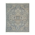 thumbnail image 1 of EORC IE485LBL10X14 Hand Knotted Wool Heriz Design Rug, 10' x 14', Blue Area Rug, 1 of 4