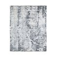 thumbnail image 1 of EORC Ivory / Gray Hand Knotted Wool Transitional Modern Rug, 7' x 9', 1 of 8