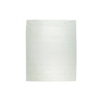 EORC Ivory Hand-Knotted Wool Contemporary Modern Solid Rug, 6' x 9'