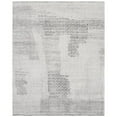 thumbnail image 1 of EORC Ivory Hand Knotted Wool Contemporary Modern Winter Rug, 8' x 10', 1 of 2