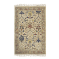 thumbnail image 1 of EORC Ivory Hand-Tufted Wool Traditional Morris Rug, 4' x 6'-Color:Ivory,Material:Wool, 1 of 5