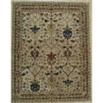 thumbnail image 1 of EORC Ivory Hand-Tufted Wool Traditional Morris Rug, 5' x 8', 1 of 5