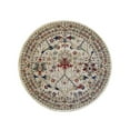 thumbnail image 1 of EORC Ivory Hand-Tufted Wool Traditional Morris Rug, 6' Round, 1 of 5