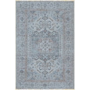 EORC Ivory Classic Traditional Heriz/ Serapi Design Area Rug