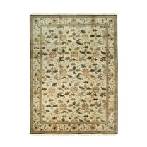 EORC Ivory Handmade Wool Transitional Ningxia? Rug, 9' x 12'
