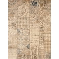 thumbnail image 1 of EORC Ivory Machine-made Polypropylene Transitional Distressed Bohemian Isabella Rug, 5' 3 x 7' 3-Color:Ivory,Material:Polypropylene, 1 of 5