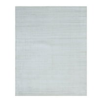 EORC Ivory Wool & Viscose Transitional Urban Rug, 8' x 10'