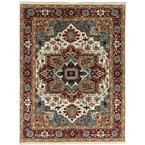 EORC KC30800IV8X10 8 x 10 ft. Traditional Heriz Serapi Rug, Ivory