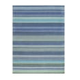 thumbnail image 1 of EORC FLX04GA6X9 Hand-Knotted Wool Knotted Striped Rug, 6' x 9', Lavender Area Rug, 1 of 5