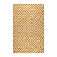 thumbnail image 1 of EORC ME106LOR5X8 Hand-Tufted Wool Modern Tufted Stripes Rug, 5' x 8', Light Orange Area Rug, 1 of 5