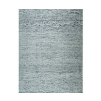 EORC MT345GY6X9 Hand-Knotted Natural Silk Natural Silk Grass Design Rug, 6' x 9', Gray Mix Area Rug
