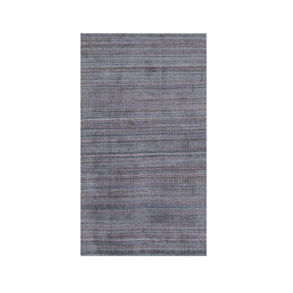 EORC Multi-Colored Hand Knotted Wool Modern Modern Loom Rug, 3' x 5'
