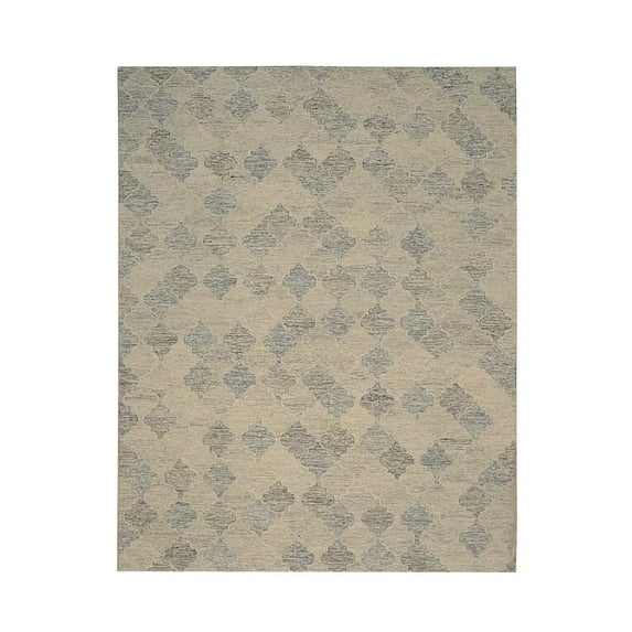 EORC Multi Hand-Tufted Wool Transitional Modern Tufted Rug, 7'6 x 9'6-Color:Multi,Material:Wool