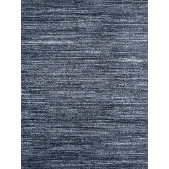 EORC N.CHARCOAL Hand-Knotted Wool Modern Lori Baft Gabbeh Solid Color Rug, 8' x 10'