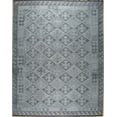 thumbnail image 1 of EORC UH01GY10X14 Hand-Knotted Wool Modern Flat Weave Rug, 10' x 14', Natural Grey Area Rug, 1 of 5
