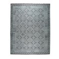 thumbnail image 1 of EORC UH01GY9X12 Hand-Knotted Wool Modern Flat Weave Rug, 9' x 12', Natural Grey Area Rug, 1 of 5