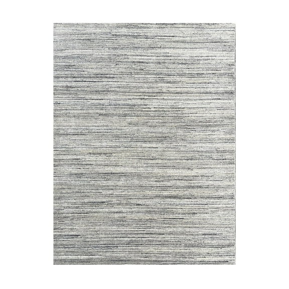 EORC NATURAL IVORY Hand-Knotted Wool Modern Lori Baft Gabbeh Solid Color Rug, 4' x 6'