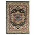 thumbnail image 1 of EORC Navy / Gold Hand Knotted Wool Traditional Heriz Serapi  Rug, 9' x 12', 1 of 6