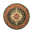 thumbnail image 1 of EORC Navy Hand Knotted Wool Traditional Serapi Rug, 8' Round, 1 of 3