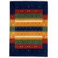 thumbnail image 1 of EORC Navy Hand Knotted Wool Transitional Gabbeh Rug, 10' x 14', 1 of 6