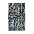 thumbnail image 1 of EORC OT105BL5X8 Hand Knotted Wool Modern Knot Rug, 5' x 8', Blue Area Rug, 1 of 5