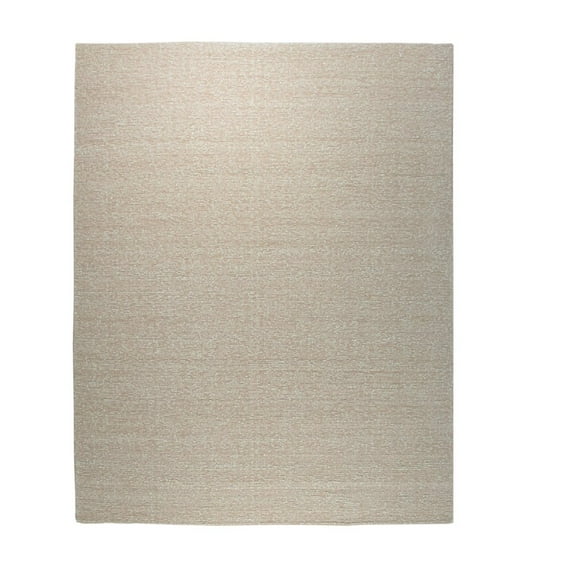 EORC Pink Hand-Knotted Wool Contemporary Plush flatweave Loom Rug, 6' x 9'