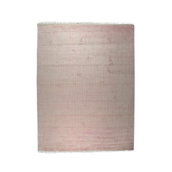 EORC DO05PK9X12 Hand Knotted Wool Moroccan Rug, 9' x 12', Pink Area Rug
