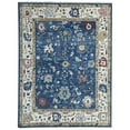 thumbnail image 1 of EORC R.BLUE / Beige Hand Knotted Wool Traditional Colorful Mahal Classic Rug, 8' x 10, 1 of 7