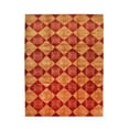 thumbnail image 1 of EORC Red Handmade Afghan Wool Transitional Turkish Knot Rug, 8' x 10', 1 of 3