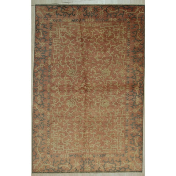 EORC Red Handmade Wool Transitional Ningxia? Rug, 9' x 12'