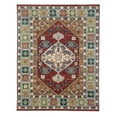 thumbnail image 1 of EORC Red / LT.Gray Hand Knotted Wool Traditional Serapi Rug, 10' x 14', 1 of 6