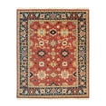 thumbnail image 1 of Hand Knotted Wool Red   Traditional Oriental Mahal Rug, Made in India, 1 of 4