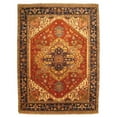 thumbnail image 1 of EORC Rust Hand Knotted Wool Traditional Serapi Rug, 6' Round, 1 of 3