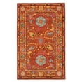 thumbnail image 1 of EORC Rust Hand-Tufted Wool Traditional Suzani Rug, 7'9 x 9'9-Color:Ivory,Material:Wool, 1 of 4