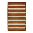 thumbnail image 1 of EORC Rust Hand-Tufted Wool Transitional Modern Tufted Rug, 5' x 8'-Color:Rust,Material:Wool, 1 of 3