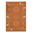 thumbnail image 1 of EORC Rust Handmade Wool Traditional Suzani Kilim Rug, 5'6 x 8'-Color:Rust,Material:Wool, 1 of 9