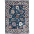 thumbnail image 1 of EORC T.BLUE / Gray Hand Knotted Wool Traditional Colorful Mahal Classic Rug, 8' x 10, 1 of 7