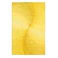 thumbnail image 1 of EORC Yellow Hand-Tufted Wool Contemporary Swirl Rug, 5' x 8'-Color:Yellow,Material:Wool, 1 of 9