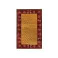 thumbnail image 1 of EORC Yellow Handmade Wool Transitional Ningxia? Rug, 5'10 x 9'1, 1 of 4