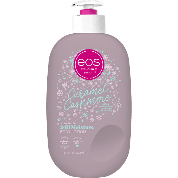 eos Shea Better 24H Moisture Body Lotion, Caramel Cashmere, 16 fl oz