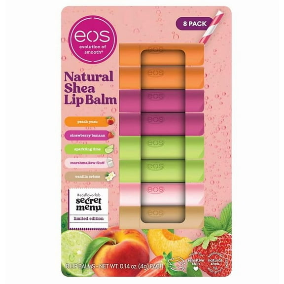eos Secret Menu Lip Balm Stick, 8 pk./0.14 oz.