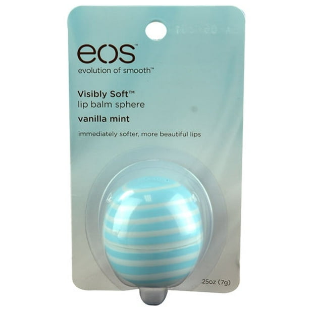 EOS Lip Balm Sphere Visibly Soft™ Vanilla Mint 0.25 oz