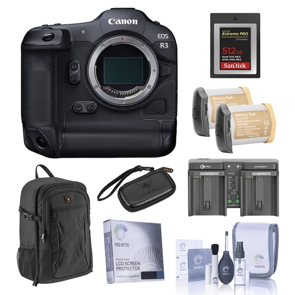 Canon EOS R3 Mirrorless Camera Body, Bundle with Complete Accessories Kit