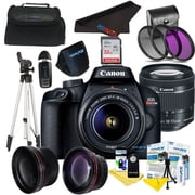 EOS Rebel T100/4000D Digital SLR Camera with 18-55mm Lens Kit + Pixi Accessory Bundle