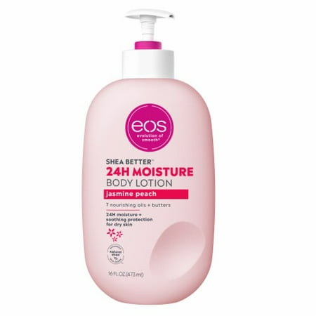 EOS Shea Better Body Lotion Jasmine Peach 24H Moisture 16 fl oz