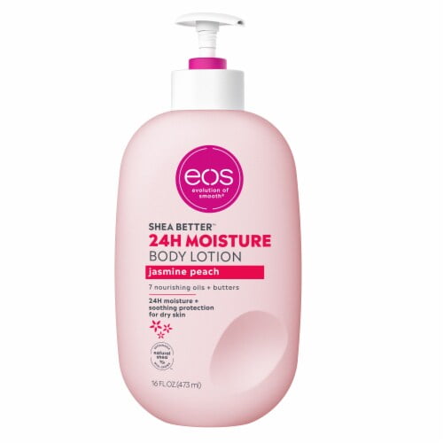 EOS Shea Better Body Lotion Jasmine Peach 24H Moisture 16 fl oz