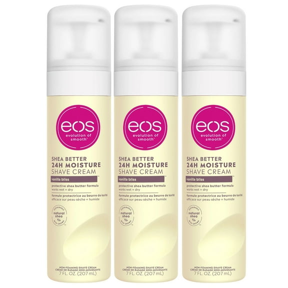 EOS Vanilla Bliss Shave Cream, 7 Fluid Ounce (Pack of 3)